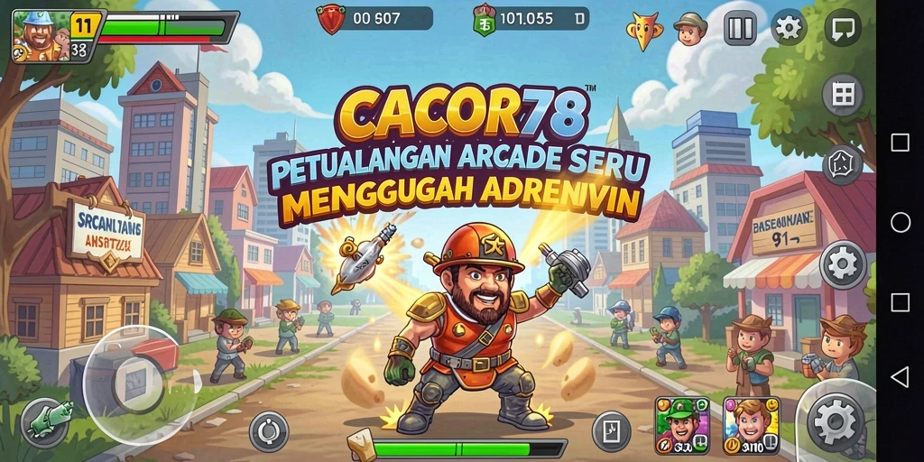 Tampilan gameplay CACOR78 yang penuh aksi dan seru.