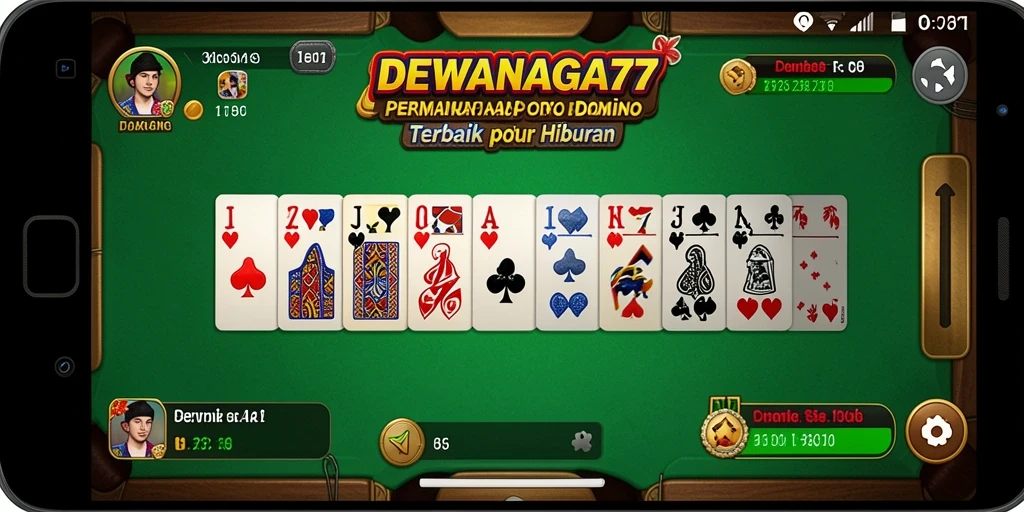 Screenshot gameplay DEWANAGA77 yang menampilkan keseruan permainan Domino.