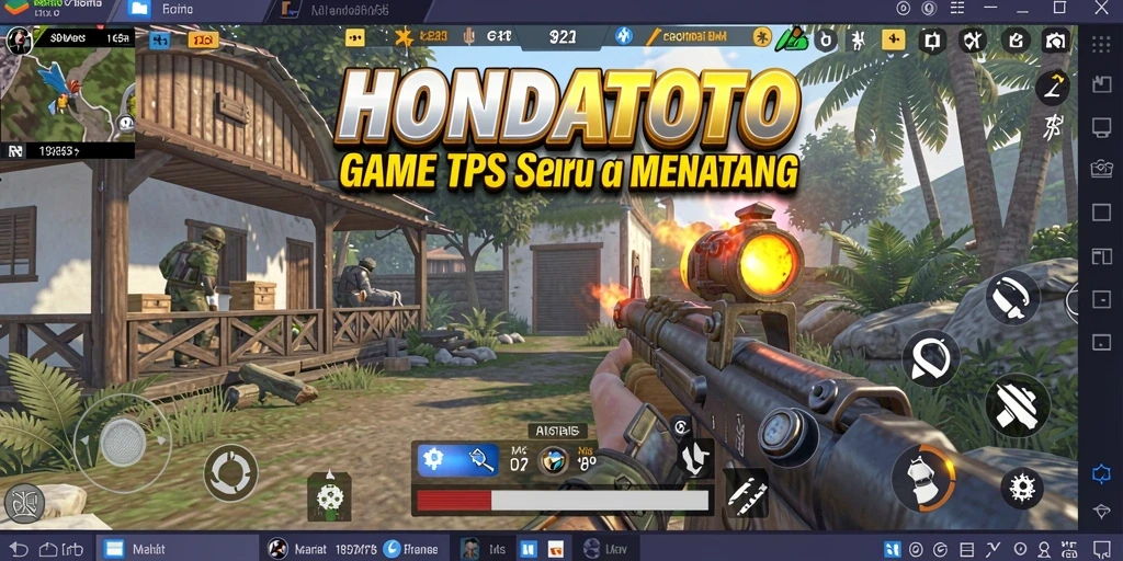 Screenshot permainan HONDATOTO dengan aksi seru dan grafis menawan.