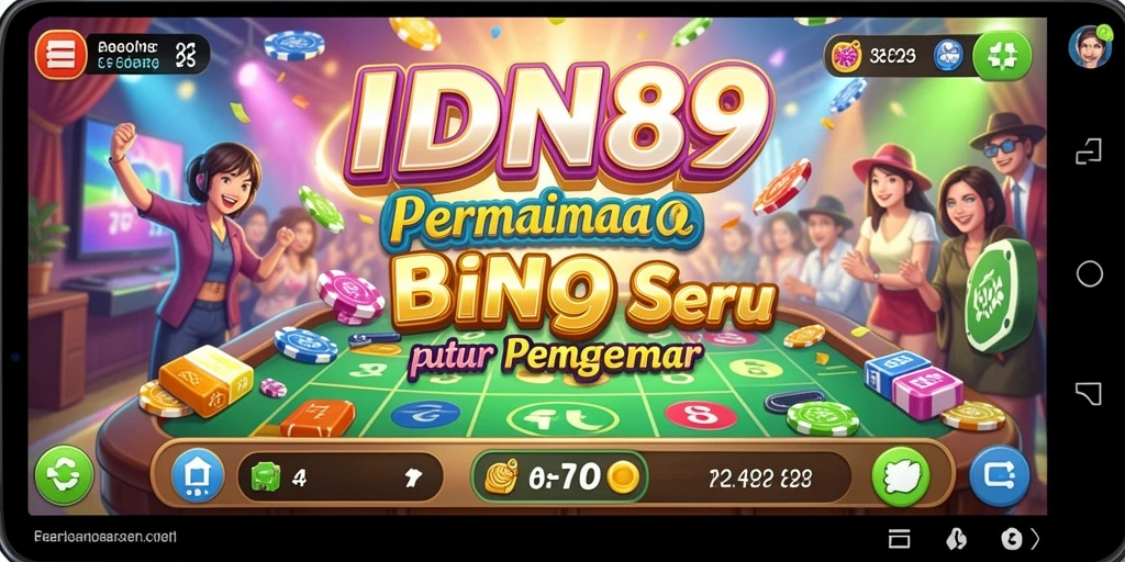Gameplay seru Bingo di IDN89 dengan fitur interaktif.