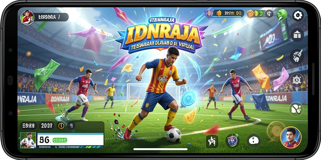 Tampilan gameplay yang seru dan mendebarkan di IDNRAJA.