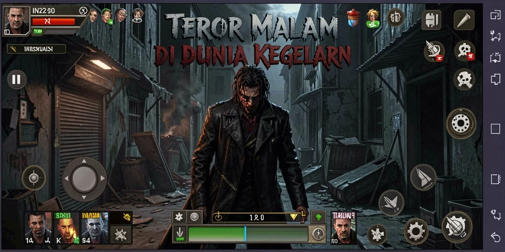 Tangkapan layar gameplay menyeramkan di IN22 dengan suasana mencekam.