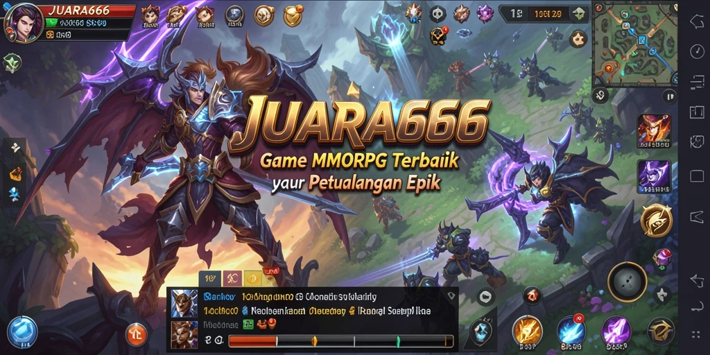 Screenshot JUARA666 yang menampilkan aksi seru dalam gameplay MMORPG.