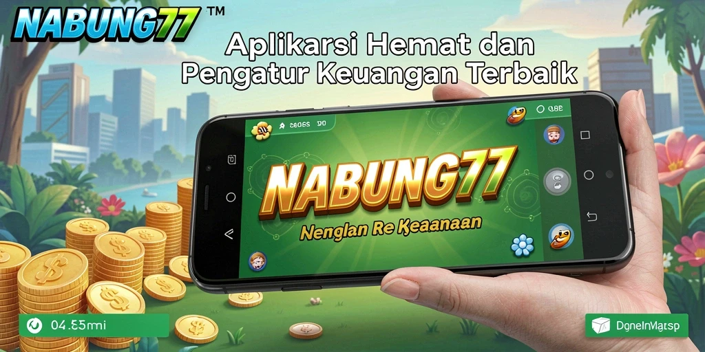 Tampilan utama NABUNG77 dengan fitur pengelolaan keuangan.