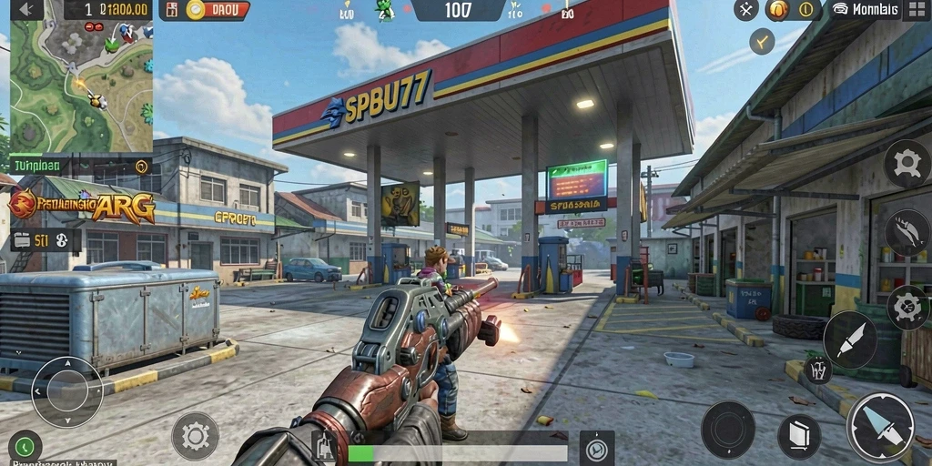Tampilan gameplay SPBU77 yang mendebarkan dalam petualangan ARPG.
